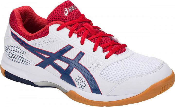 Asics Gel-Rocket 8 White / Deep Ocean
